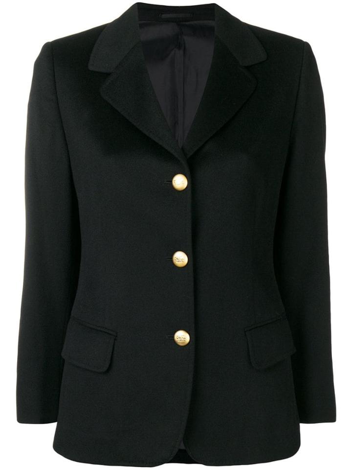Burberry Vintage 1990's Slim Fit Jacket - Black