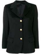 Burberry Vintage 1990's Slim Fit Jacket - Black