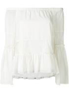 Liu Jo Off Shoulder Blouse - White