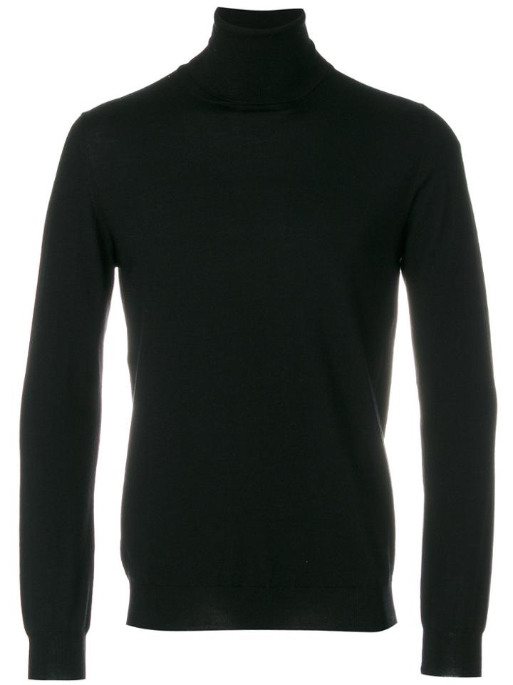 Zanone Turtleneck Pullover - Black