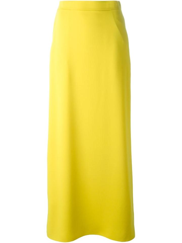 P.a.r.o.s.h. Classic Maxi Skirt, Women's, Yellow/orange, Polyester
