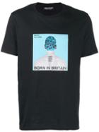 Neil Barrett Born In Britain Print T-shirt - Black