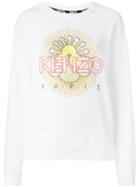 Kenzo Embroidered Sun Sweatshirt, Women's, Size: L, White, Cotton