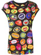 Love Moschino Sticker Print T-shirt - Black