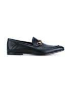 Gucci 'jordaan' Horsebit Leather Loafers - Black