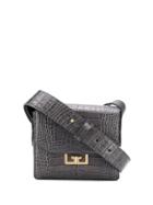 Givenchy Crocodile-effect Shoulder Bag - Grey