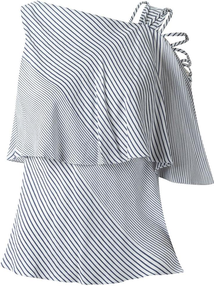 Giuliana Romanno Striped Layered Blouse