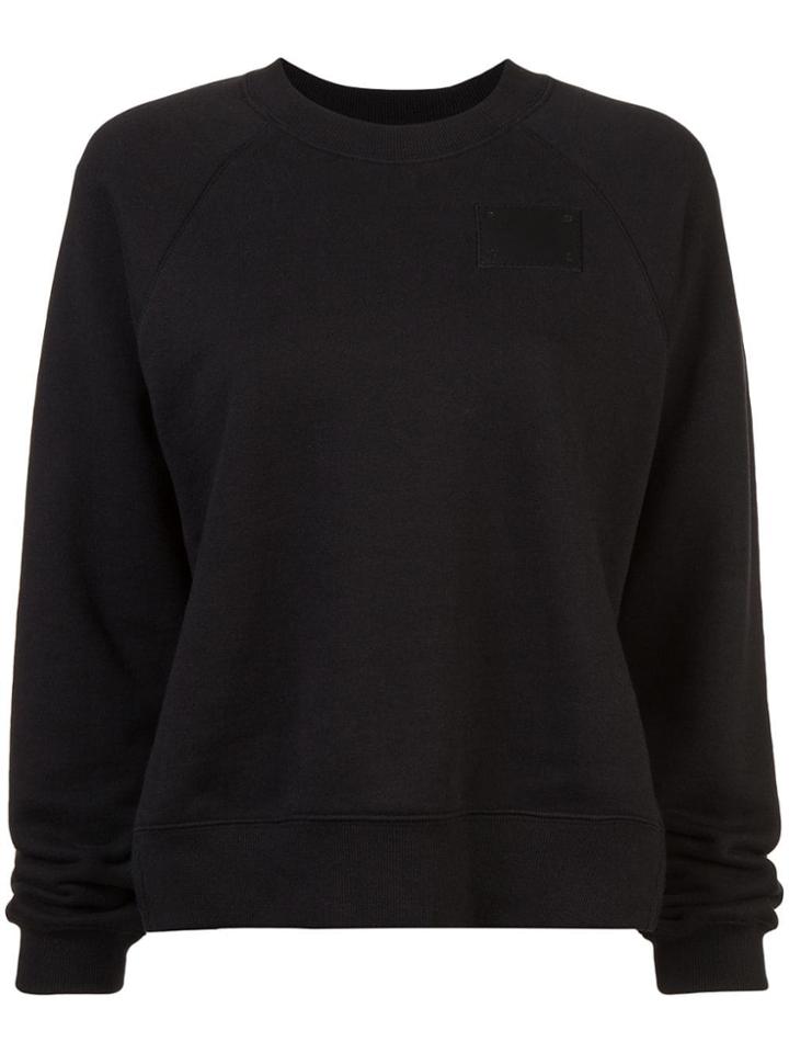 Proenza Schouler Shrunken Sweatshirt W Slits-sweatshirt Jersey - Black