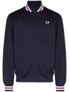 Fred Perry Zip-up Bomber Jacket - Blue