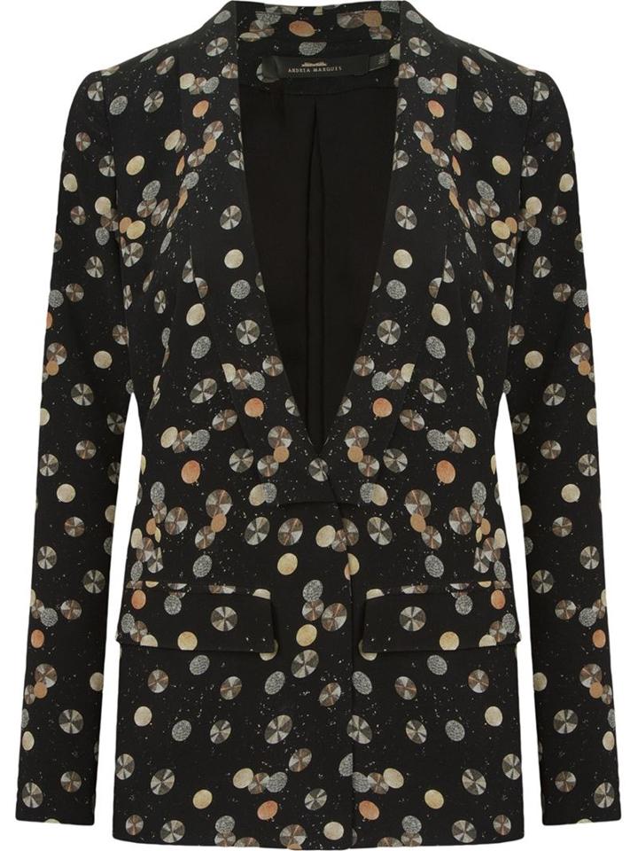 Andrea Marques Open Front Printed Blazer
