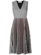 Msgm - Checked Pleated Dress - Women - Cotton/polyester - 40, Cotton/polyester