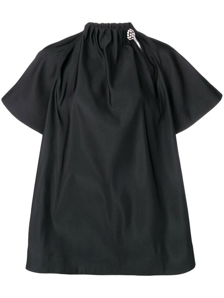 Calvin Klein 205w39nyc Shortsleeved Flared Blouse - Black