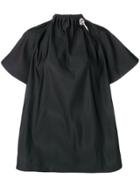 Calvin Klein 205w39nyc Shortsleeved Flared Blouse - Black