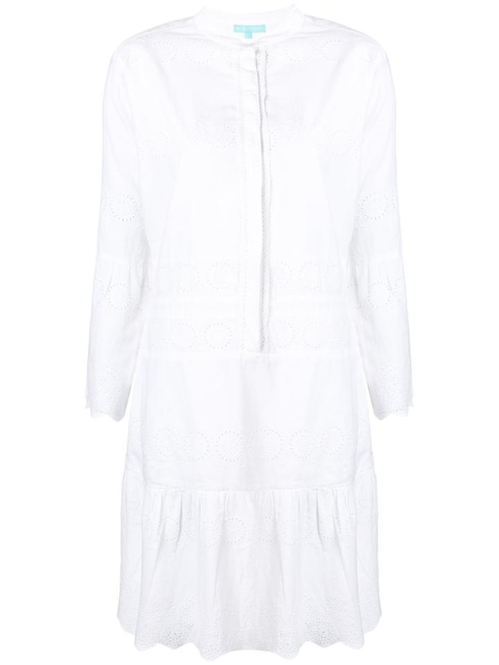Melissa Odabash Embroidered Shirt Dress - White