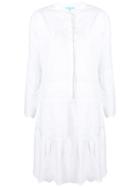 Melissa Odabash Embroidered Shirt Dress - White
