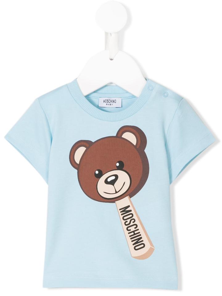 Moschino Kids Bear Lollipop T-shirt - Blue