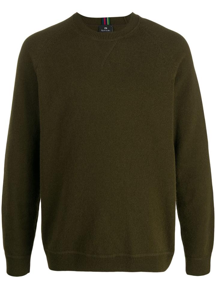Ps Paul Smith Cable Knit Jumper - Green