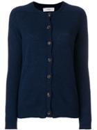 Pringle Of Scotland Gauge Knit Cardigan - Blue