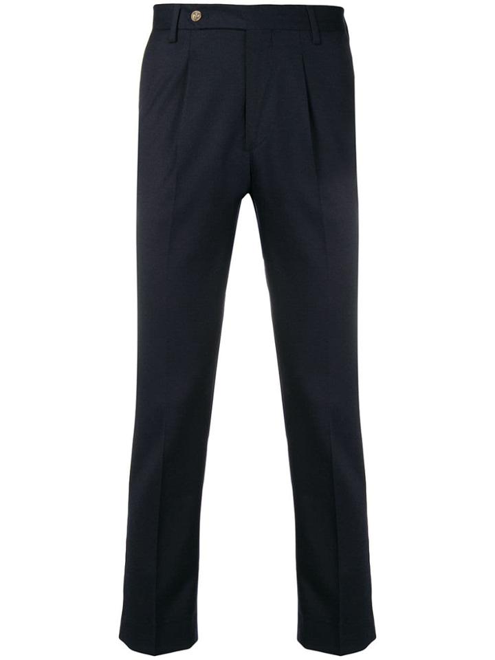 Entre Amis Classic Formal Trousers - Blue