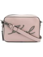 Karl Lagerfeld Signature Camera Bag - Pink & Purple