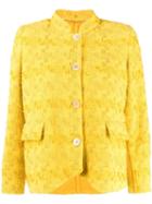 Ermanno Scervino Embroidered Fitted Jacket - Yellow