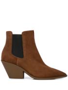 Casadei Heeled Pull-on Ankle Boots - Brown