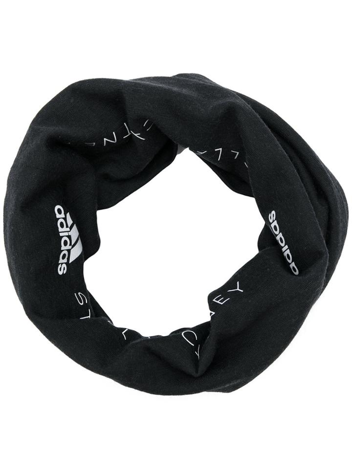 Adidas By Stella Mccartney Logo Choker Scarf - Black