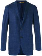 Canali - Two Button Blazer - Men - Silk/linen/flax/cupro/wool - 58, Blue, Silk/linen/flax/cupro/wool