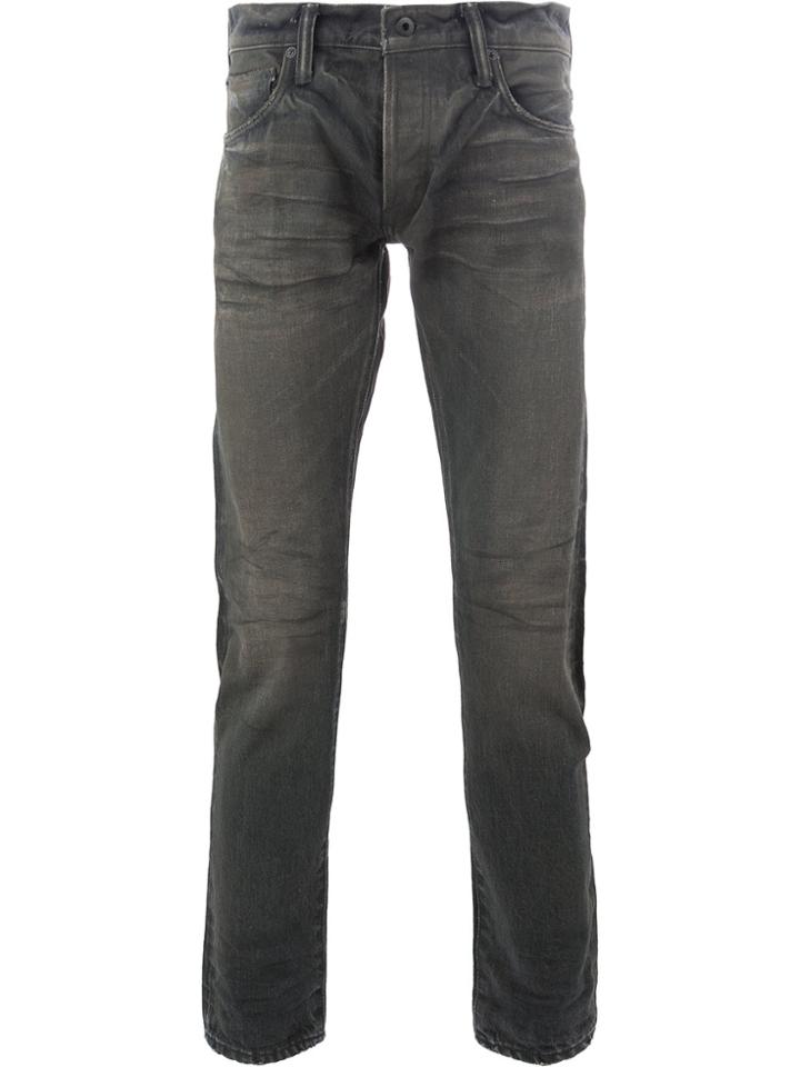 Mastercraft Union Fade Wash Slim Fit Jeans - Black