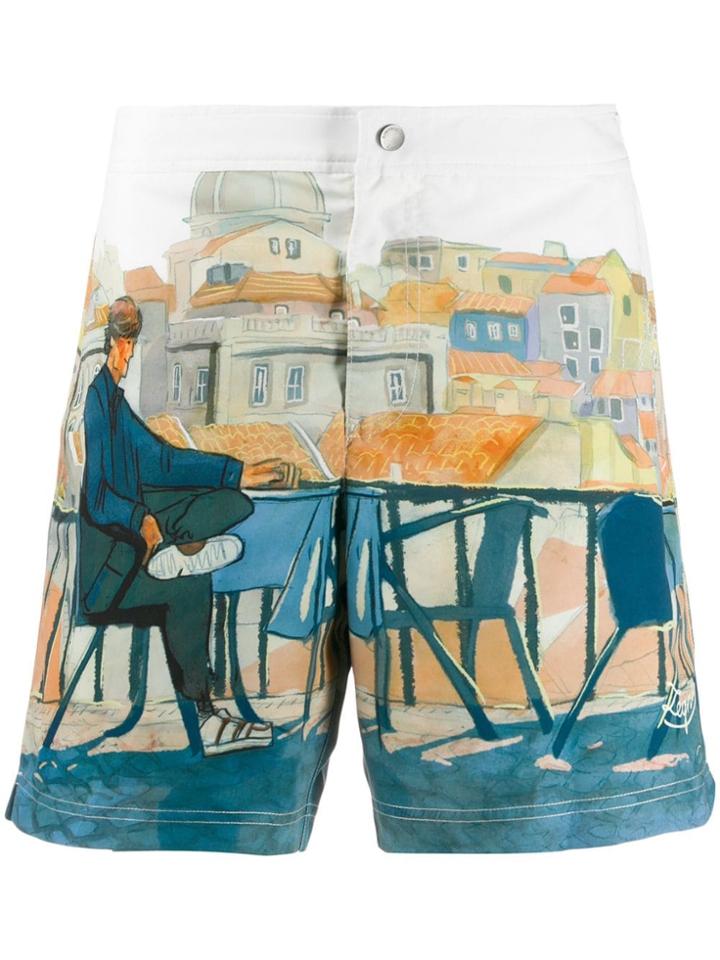 Ermenegildo Zegna Printed Swim Shorts - Neutrals