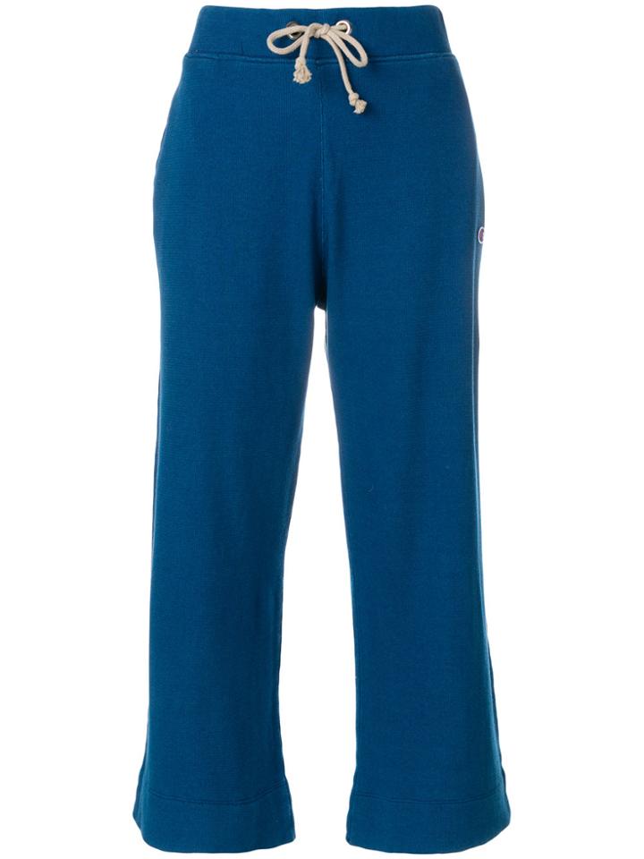 Champion Cropped Flared Jeans - Blue