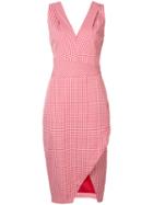 Altuzarra Fitted Gingham Dress, Women's, Size: 36, Red, Cotton/polyester/spandex/elastane/viscose