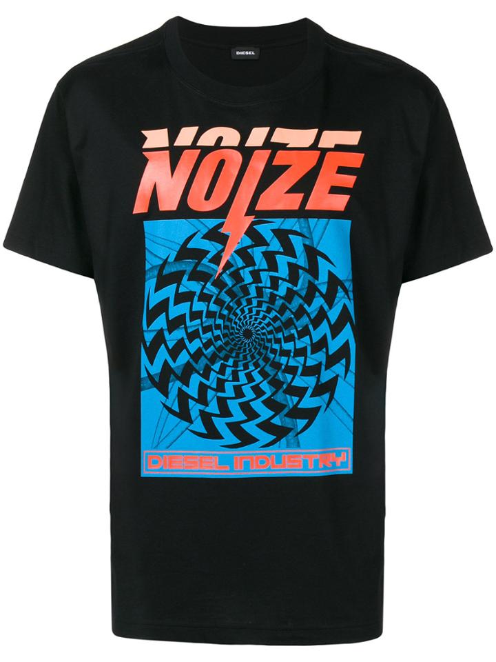 Diesel Psychedelic Graphic T-shirt - Black