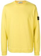 Stone Island Logo Sweatshirt - Yellow