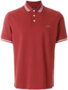 Z Zegna Stripe Detail Polo Shirt - Red