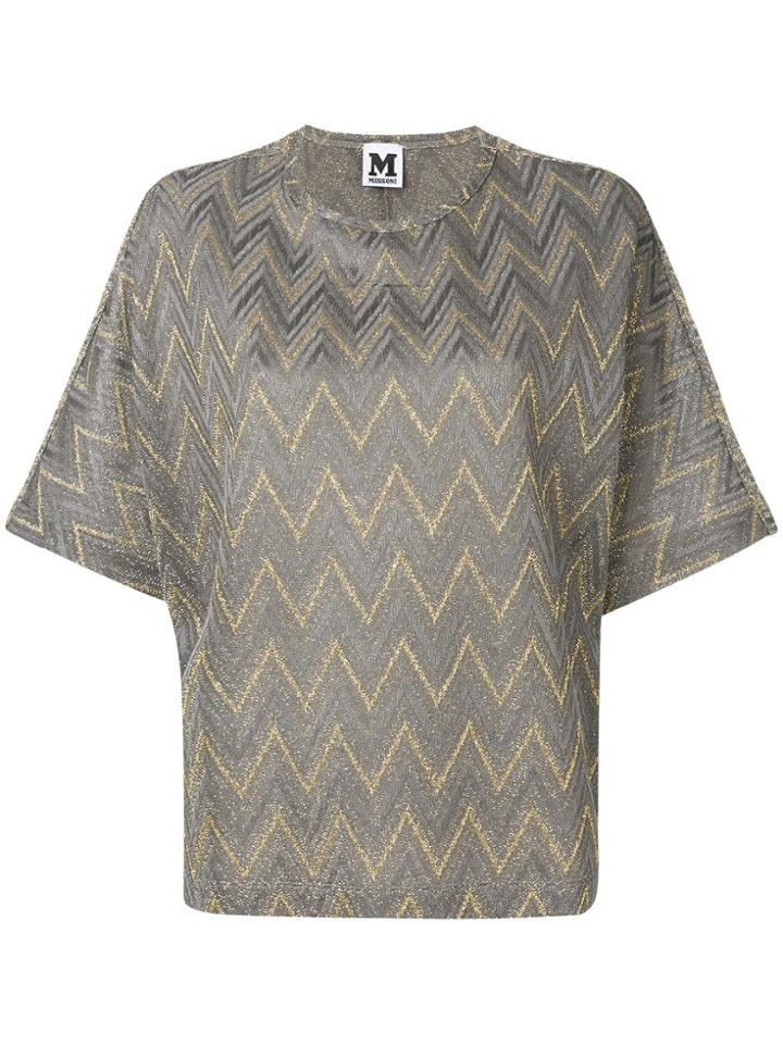 M Missoni Zig Zag T-shirt - Grey