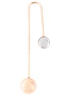 Asherali Knopfer Interchangeable Bar Earring, Women's, Metallic, 18kt Rose Gold