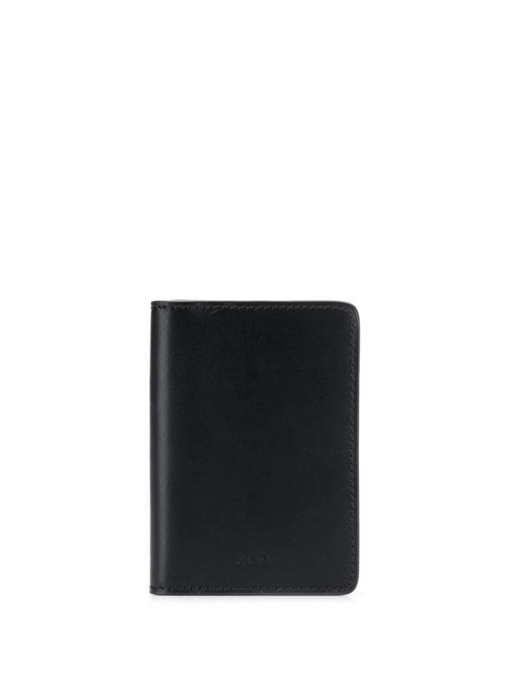 A.p.c. Embossed Logo Wallet - Black