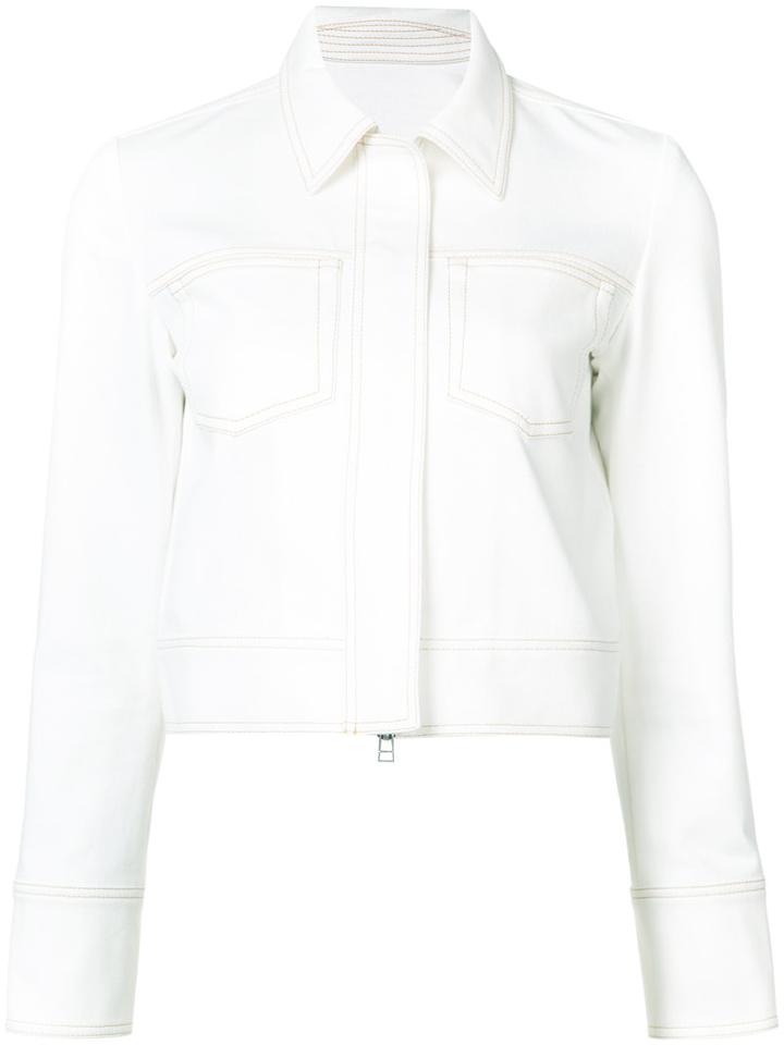 Misha Nonoo - Erin Jacket - Women - Cotton/spandex/elastane - L, Women's, White, Cotton/spandex/elastane