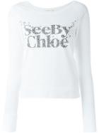 See By Chloé Logo Print Longsleeved T-shirt