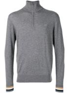 Sun 68 Front Zipped Jumper - Grey