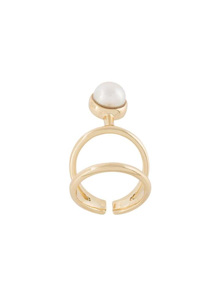 Cornelia Webb Pearl Detail Knuckle Ring, Women's, Metallic