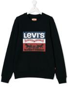 Levi's Kids Teen Logo Print Sweatshirt - Blue