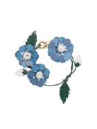 Prada Fiordaliso Leather Bracelet - Blue