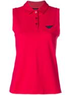Emporio Armani Sleeveless Polo Top - Pink & Purple
