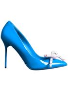 Burberry Rope Detail Patent Leather Pumps - Blue