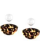 Rachel Comey Fan Earrings - Brown