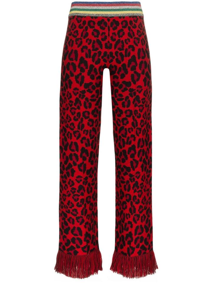 Mindi Mond Alanui Lrx Animalier Jaq Knt Strght Trs - Brown