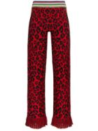 Mindi Mond Alanui Lrx Animalier Jaq Knt Strght Trs - Brown