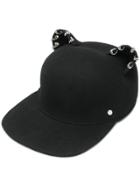 Karl Lagerfeld Choupette Chain Embellished Cap - Black